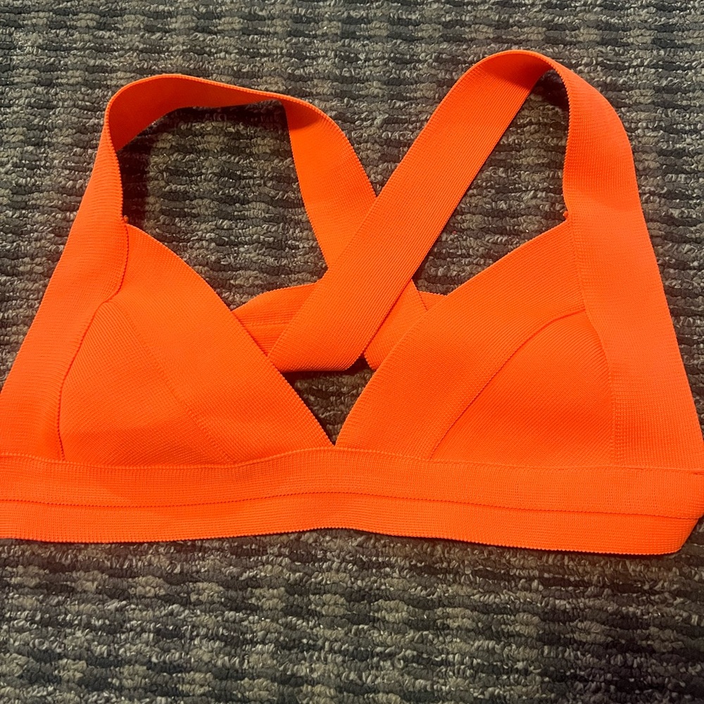 Les Canebiers St-Tropez Orange Cropped Bralette